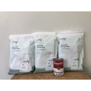 Set Lot 3 270 Motif Medical 90ct 8oz Single Use Breast Milk Storage Bags